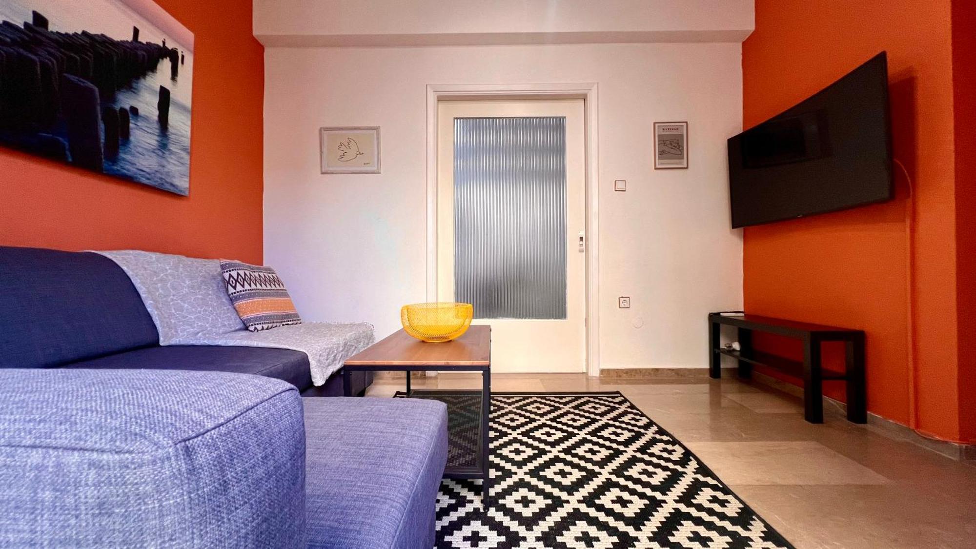 Modern & Cozy 51Sqm Apt In Thisseio Athen Exterior foto