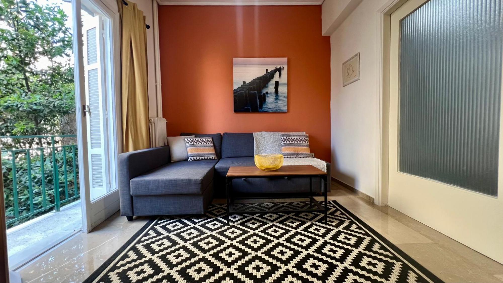 Modern & Cozy 51Sqm Apt In Thisseio Athen Exterior foto